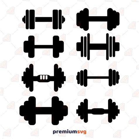 Dumbbell Clipart Black And White