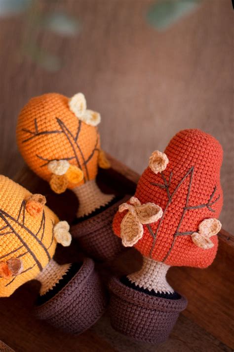 Set Amigurumi Pattern Crochet Sex Trees Amigurumi Trees Etsy