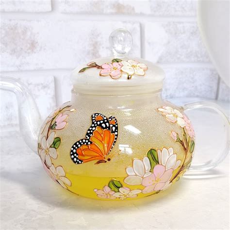 Glass Teapot - Etsy