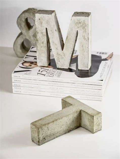 DIY Concrete Letters 5 Effective Steps Craft Projects For Every Fan