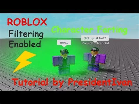 Roblox Studio Filtering Enabled Character Farting YouTube