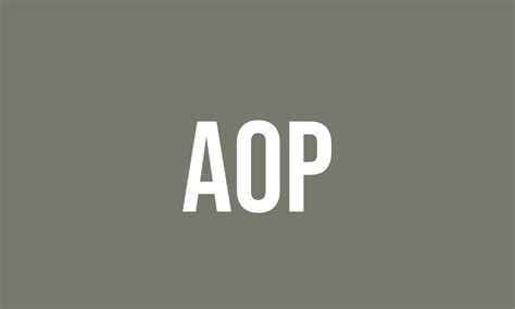 What Does Aop Mean? - Meaning, Uses and More - FluentSlang 