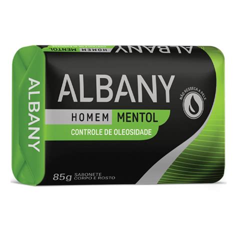 Sabonete Albany Masculino G Mentol Controle De Oleosidade Super