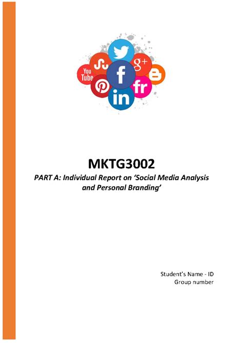 Part A Example-assignment-2 - MKTG PART A: Individual Report on ‘Social