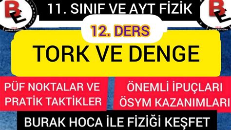 Tork Ve Denge PDF YouTube