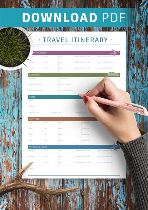 Free 14 Sample Trip Itinerary Templates In Pdf Ms Word Psd Pages