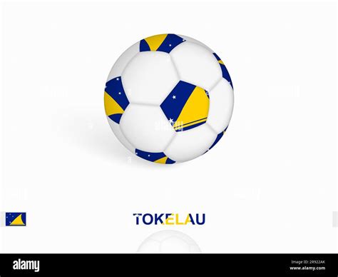 Soccer Ball With The Tokelau Flag Football Sport Equipment Vector