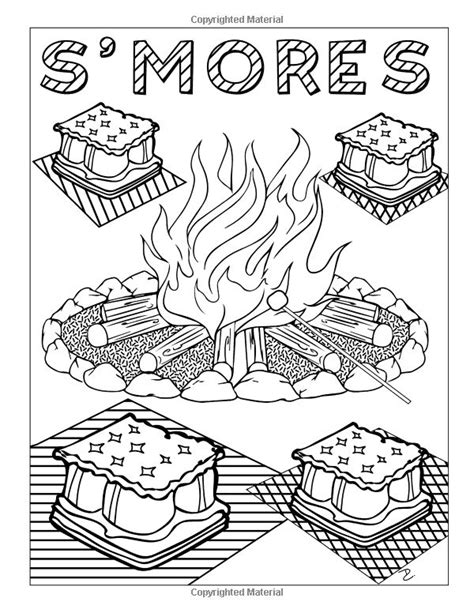 Smores Coloring Pages Sketch Coloring Page