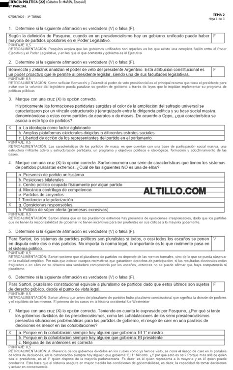 Parcial H Ciencias Pol Ticas Uba Xxi