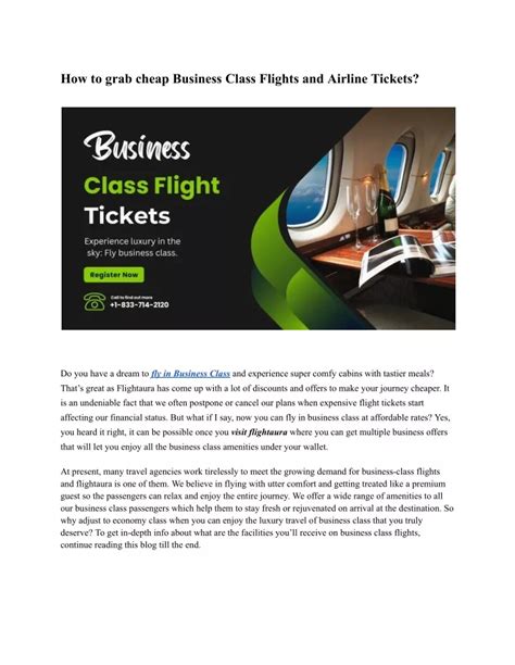 Ppt Business Class Flights Powerpoint Presentation Free Download Id 12204537