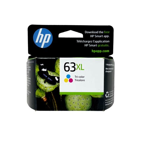 Hp 63xl High Yield Ink Tri Color Original Hp Ink Cartridge F6u63a