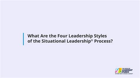 What Are The Four Leadership Styles Of The Situational Leadership