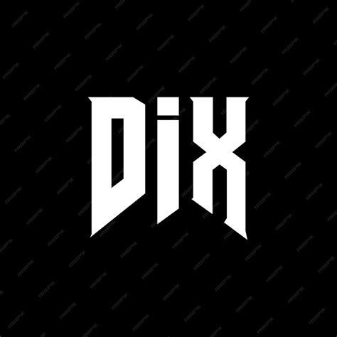premium vector dix letter logo design  technology company dix logo