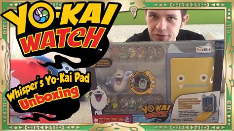 Yo Kai Watch Unboxing Whisper S Yo Kai Pad Collectible Figure Medal