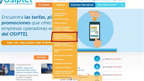 Osiptel Cuantas Lineas Telef Nicas Tengo Youtube