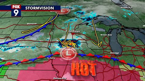 Mn Weather Storms Possible Highs In The 80s Fox 9 Minneapolis St Paul