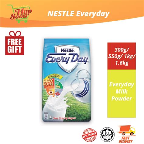 Nestle Everyday Milk Powder 300g 550g 1kg 1 6 Kg Shopee Malaysia