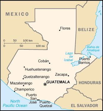 Map of Guatemala