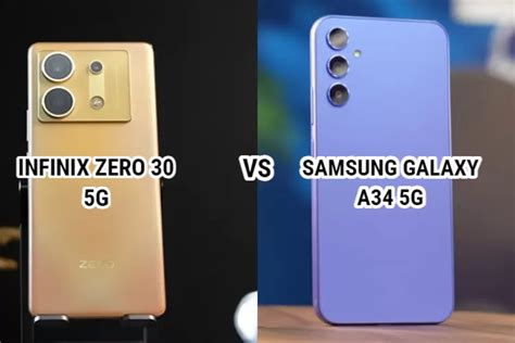 Infinix Zero 30 5G VS Samsung Galaxy A34 5G Sebelum Beli Mending Cek