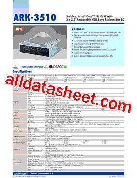 ARK-3510_15 Datasheet(PDF) - Advantech Co., Ltd.