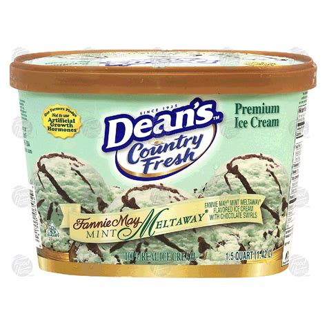 Dean S Country Fresh Windy City Minty Flavored Ice Cream With Ch Qt