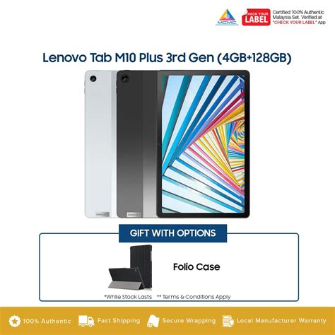 Lenovo Tab M10 Plus 3rd Gen Price In Malaysia Specs KTS