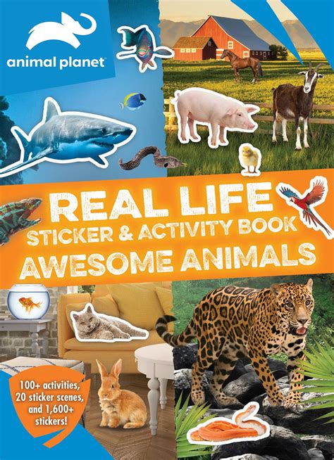 Animal Planet Real Life Sticker And Activity Book Awesome Animals