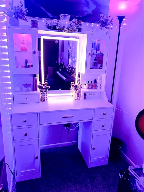 50mo Finance Dnxao Large Make Up Vanity Desk With Mirror And Lights3 Lights Mode And