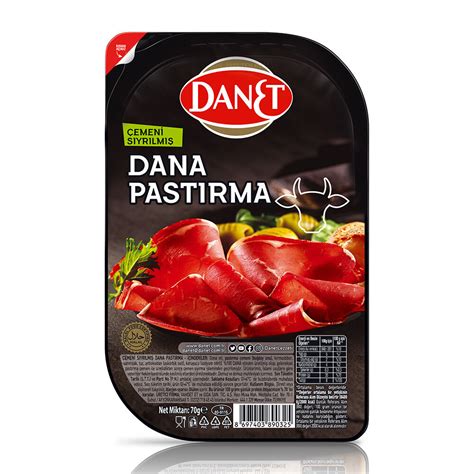 Dana Pastırma I Çemeni Sıyrılmış I Dilimli I 70g Pastırma DANET