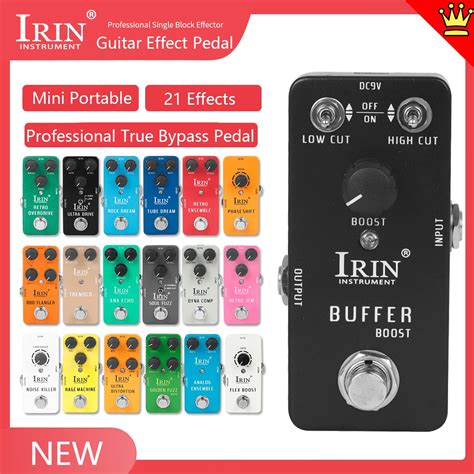 Irin Pedal De Efeito Guitarra El Trica Compress O Fuzz Overdrive