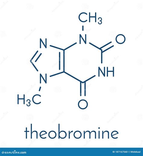 Mol Cula Alcaloide De Chocolate Teobromina Xantheose Presente No