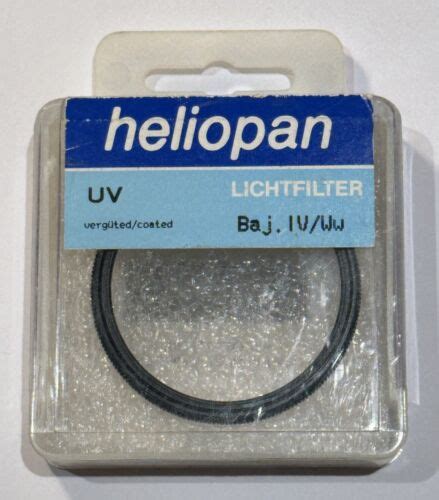 Heliopan Bay Uv Haze Filter For Rollei Rolleiflex Fw Ft Tlr