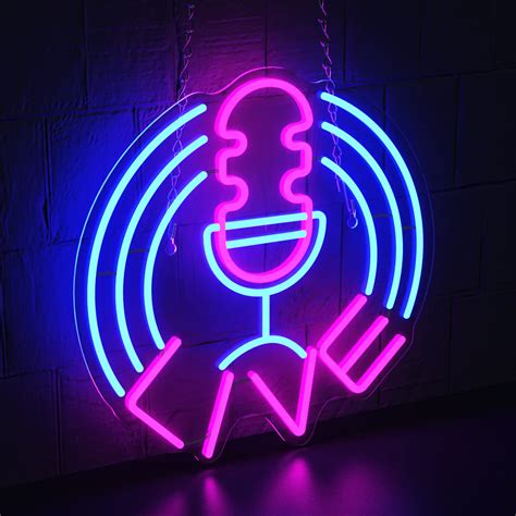 Buy Ferghana Dimmable Live Neon Sign Usb Live On Air Led Signs For