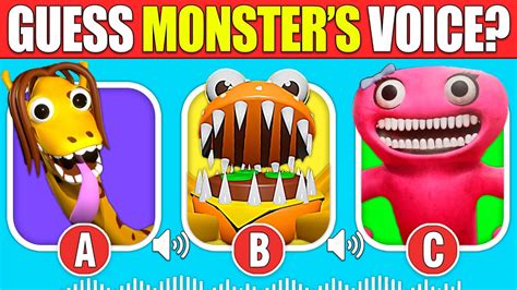 Guess The Monsters Voice Garten Of Banban 4 Chewy Chuck Ricky Micky And Ticky Joking Jessy