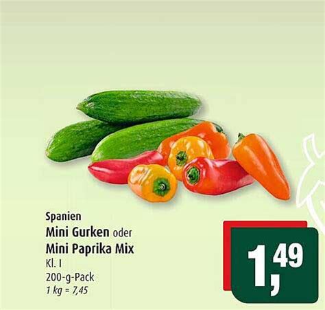 Spanien Mini Gurken Oder Mini Paprika Mix Angebot Bei Markant