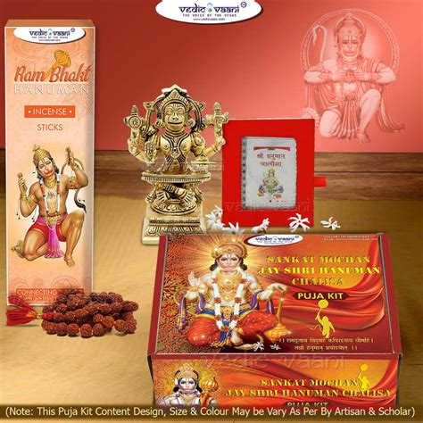 Buy Vedic Vaani Divine Sankat Mochan Jay Shri Hanuman Chalisa Puja Kit