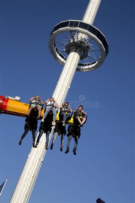 Sky And Thrill Rides At State Fair Of Texas Editorial Stock Photo - Image of rise, adventure ...