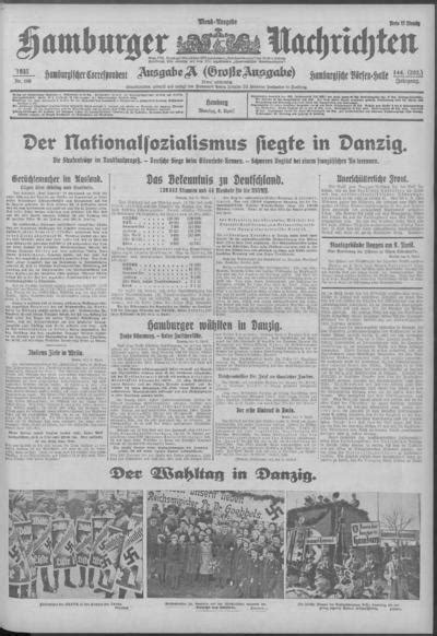 Hamburger Nachrichten 1935 04 08 Europeana