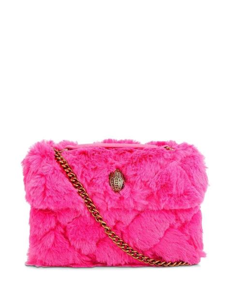 Kurt Geiger Kensington Faux Fur Crossbody Bag In Pink Lyst