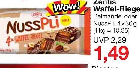 Zentis Waffel Riege Angebot Bei Jawoll