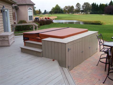 35 Hot Tub Deck Ideas And Designs With Pictures Pool Deck Spa Pool