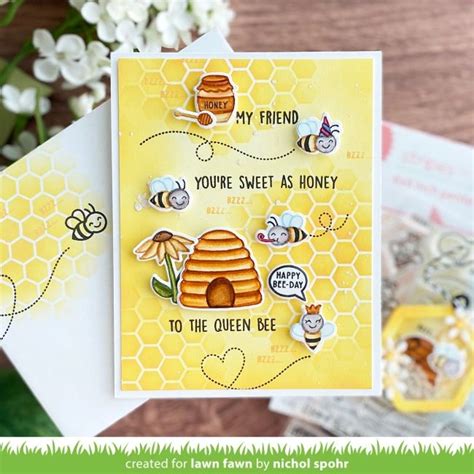 Lawn Fawn Intro Hive Five Kit Lawn Fawn Bee Cards Lawn Fawn Cards