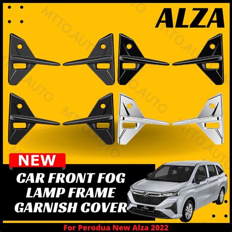 Mtto Perodua New Alza Exterior Car Front Fog Lamp Frame Garnish