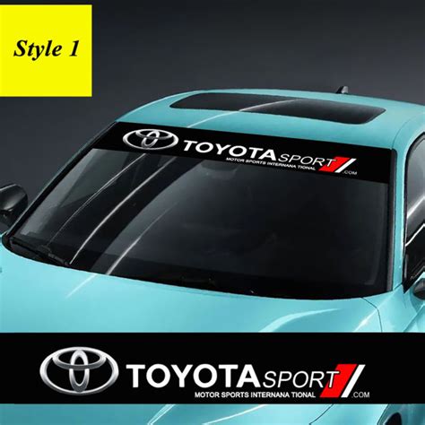 Car Front Windshield Sticker Suitable For Toyota Camry Corolla Tacoma