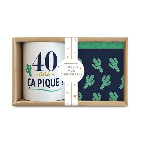 Coffret Mug Chaussettes 40 Ans FestiShop