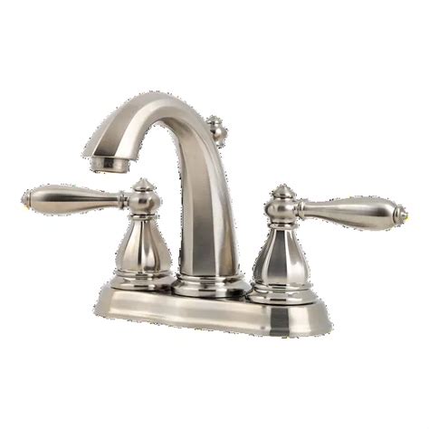 Brushed Nickel Portola Lg48 Rp0k 2 Handle 4 Centerset Bathroom Faucet Pfister Faucets