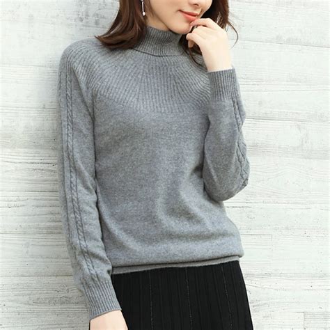 100 Natural Cashmere Sweaters And Pullovers For Women Turtleneck And