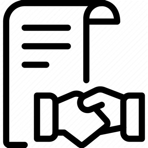 Agreement Contract Deal Deals Handshake Negotiation Product Icon