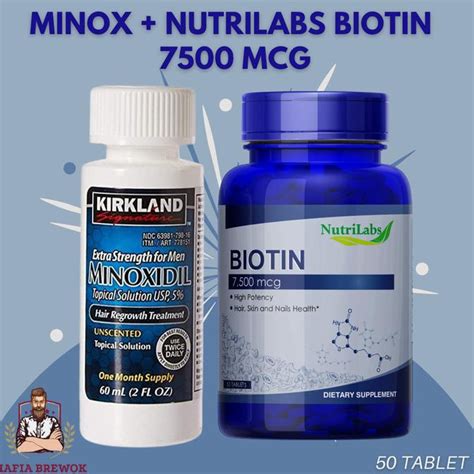 Jual Minoxidil Krikland Dan Biotin Paket Bulan Shopee Indonesia