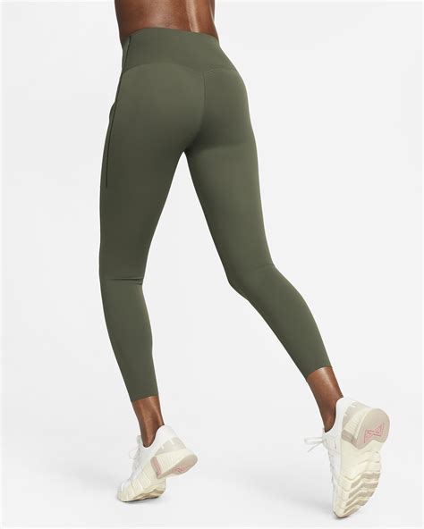 Leggings De De Tiro Alto Y Sujeci N Media Con Bolsillos Para Mujer